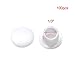Screw Cap Cover Mcredy White Plastic Flush Type Hole Plugs Plastic Hole Plugs 1/3