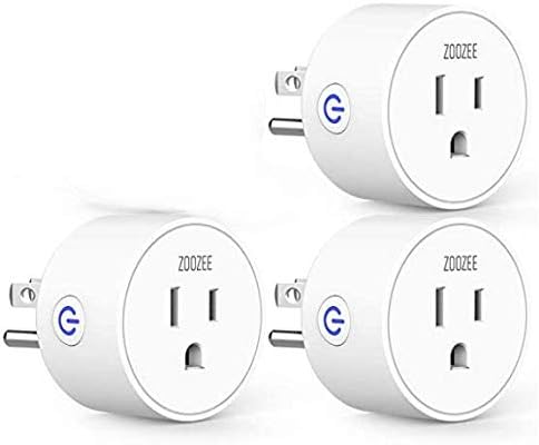 Smart Plug Works with Alexa Google Assistant for Voice Control, Teckin Mini Smart Outlet Wifi plug with Timer Function, No Hub Required, White FCC ETL Certified (4 pack) (four pack(16A))