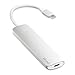 Purgo USB Type-C Hub with Card Reader,2 USB 3.0 Ports, Type-C Charging Port for MacBook Pro,Chromebook and More (Silver)
