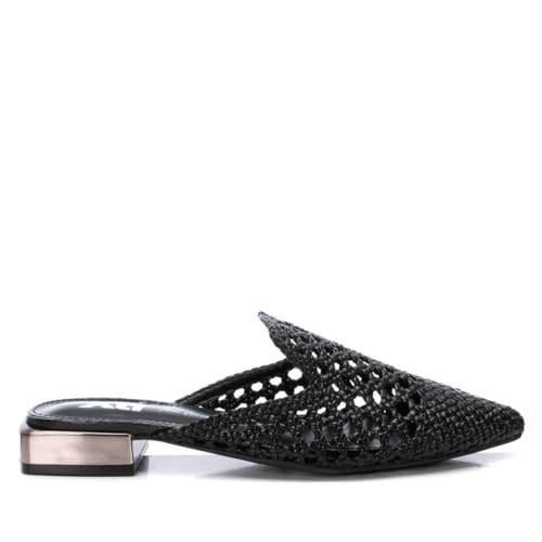 XTI - Mocasín Destalonado Mujer Negro - Calzado Cómodo y Versátil - Moda Casual - Modelo 14379502 (Talla 38)