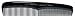 Hercules - Saegemann Comb * 7.5" Marceling Comb * 100% Hard Rubber * Compare To Champion # C 26