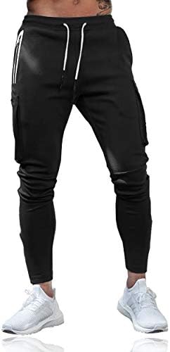 Ajastate メンズ トレーニングパンツ ジム ジョガーパンツ フィットネス スリム スウェットパンツ トレーニングウェア スキニー ロングパンツ スポーツウェア