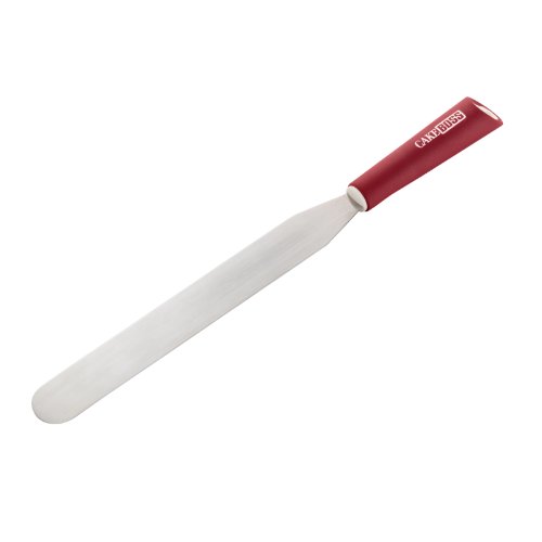 Cake Boss 59401 Stainless Steel Tools And Gadgets Icing Spatula, 10 Inch, Red