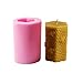 Bee and Honeycomb Candle Molds Silicone DIY Candle Making Supplies Moulds Round Hexagonal Pillar Shape with Embossed Bee Pattern