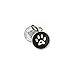 Pet Dwelling Premium QR Pet ID Tag for Dogs & Cats – Smart Pet Safety Tag with Free Online Profile, Scan Alerts with AI-Powered Insights (Black Paw Adv.)
