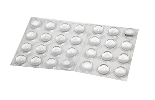 Clear Self Adhesive Buttons for piano fallboard benches and lids bumper