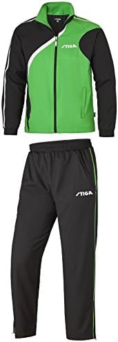 Table Tennis Clothing: Stiga Tracksuit Universe Green/Black/White Size XXS