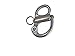 Five Oceans FO441 Marine Fixed Bail Snap Shackle for Sailboats, Stainless Steel 2 inches