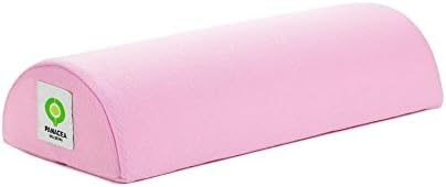 Panacea Wellbeing Half-Moon Bolster/Wedge Pillow Replacement Cover - 8.6" W X 17.5" L X 4.3" H - OEKO-TEX Certified, Hypoallergenic, Machine Washable Case (REPLACEMENT COVER ONLY) (PINK)