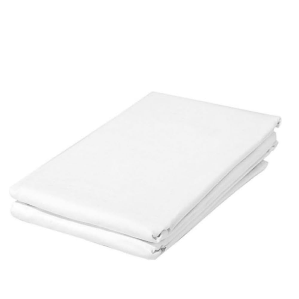Photo 1 of Flat Sheet Only-Luxury Brushed Microfiber Bed Top Sheet,Wrinkle, Fade Resistant-1 Pack (White, 1 Flat Sheet(Queen))