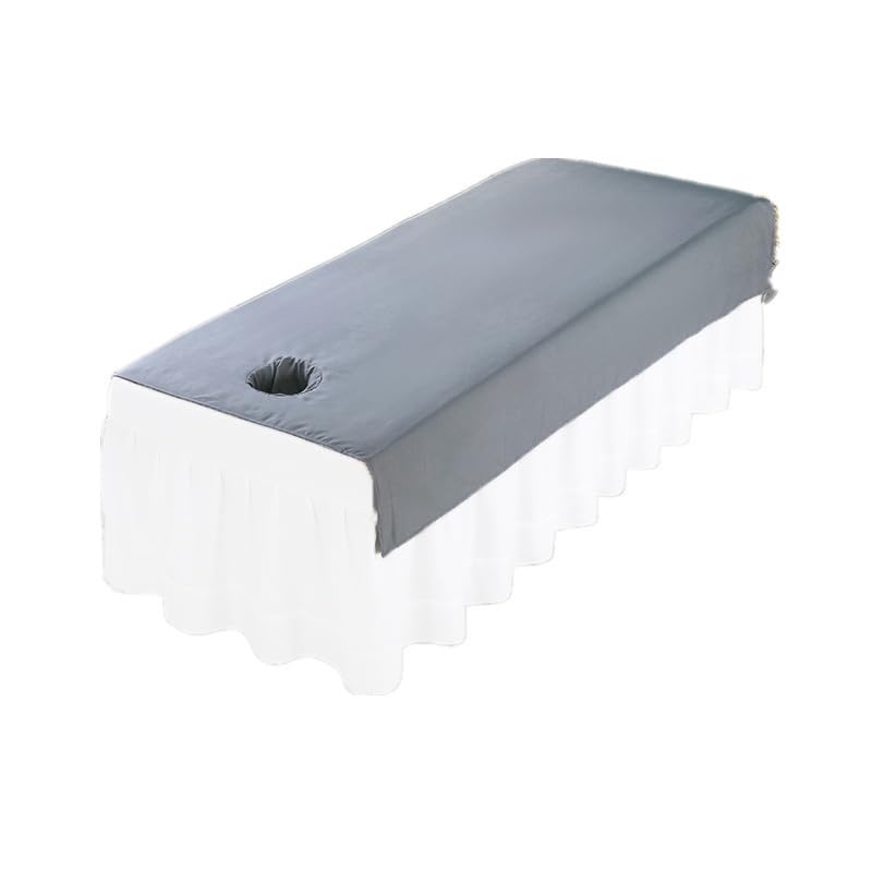 zalati Linens Washable Reusable Bed Sheet Cover for Massage Tables Pure Massage Treatment Bed Cover Beauty Salon Spa 200x80cm - Dark Grey