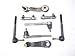 2 Outer Tie Rod Ends, 2 Inner Tie Rod Ends, 2 Adjusting Sleeves, 1 Pitman Arm, 1 Idler Arm