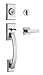 Kwikset Tavaris Single Cylinder Handleset w/Vedani Lever featuring SmartKey® in Satin Chrome