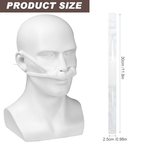 Nasal Surgery Recovery Bandages, 5-Pack White Elastic Nose Bandage, High Absorption Nasal Dressing Holders for Post-Surgery Care