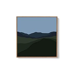 Framed Canvas Wall Art Natural Scenery Canvas Prints Home Artwork Decoration for Living Room,Bedroom - 16x16 inches