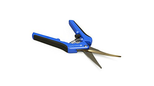 Happy Hydro 4 Pack Curved Tip Trimming Scissors Spring-Loaded Comfort Grip Handles Titanium Coated Blades