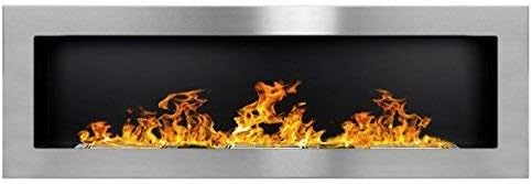 Ethanol, gel and bio fireplace , silver
