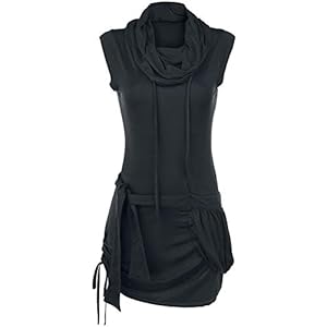 R.E.D. by EMP High Neck Dress Korte jurk zwart L