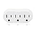 Maxxima 3 Grounded Multi Outlet Adaptor, Turn one outlet into 3 (Pack of 4)