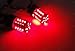 LEDIN 2 Pcs of 1157 40 SMD LED Front Turn Signal Light BAY15d 2357 7528 Red