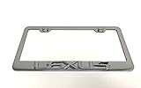 1pc 3D Lexus Emblem Stainless Steel Chrome License Plate Frame Holder with Screw Caps