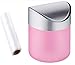 ZHOUWHJJ Mini Countertop Brushed Stainless Steel Swing Lid Trash Can Set, Come with Trash Bag, 1.5 L / 0.40 Gal, Multiple Color Options, Pink