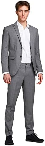 JPRFRANCO SUIT NOOS, Traje para Hombre, Light Grey Melange Fit:SUPER SLIM FIT, 54