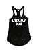 Women's Literally Dead Mummy Shirt - Mummy Halloween Costume Tank Top: Small Black