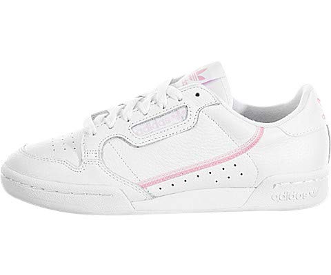 adidas originals white and pink continental 80 sneakers