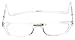 Clic Magnetic Long Size Reading Glasses in Clear +1.25