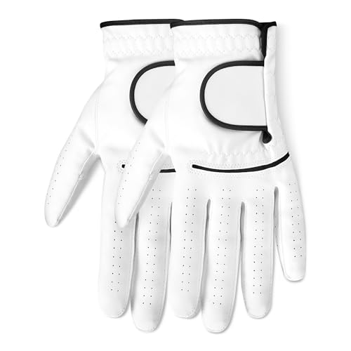 Guanti da Golf da Uomo, Golfista Destrimano, Taglia M/L, Confezione da 2