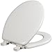 MAYFAIR 883SLOWA 000 Toilet Seat with Built-in Potty Training Seat will Reduce Clutter, Slow Close and Never Loosen, ROUND, Durable Enameled Wood/Long Lasting Plastic, White