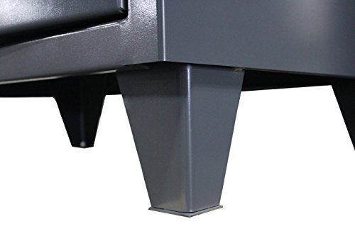 Strong Hold, 36W x 20"D x 78"H, Industrial Cabinet, Heavy-Duty, Welded and Assembled, 12-Gauge Steel, Dark Gray, 4 Adjustable Shelves with 1,900 lbs. Capacity Each - USA