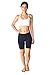 In Touch Womens Combed Cotton Basics 7 Inch Bike Short, Black - X-Large
