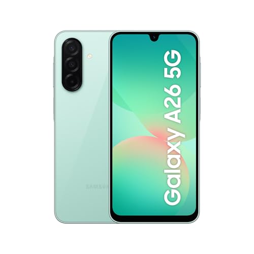 Samsung Galaxy A26 5G AI Smartphone ohne Vertrag, Simlockfreies AI Handy mit Android, 8 GB RAM, 256 GB Speicher, 50-MP-Kamera, Mint, 2,5 Jahre Herstel