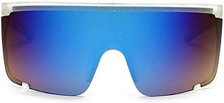 Sunglasses Women Oversize Shape Shield Visor Sunglasses Women Fashion Men Flat Top Windproof Hood Eyeglasses
