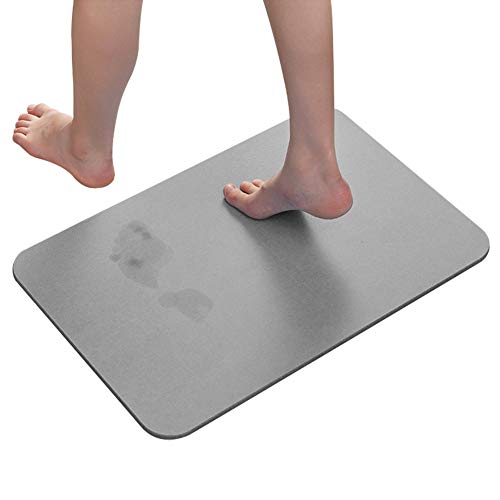 Poncho Diatomaceous Earth Bath Mat 23.6" X 15" NonSlip Mats Absorbent