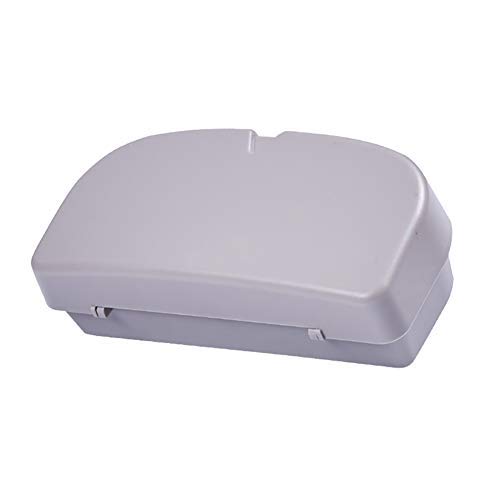 Oyria Car Sun Visor Glasses Holder Universal Car Sunglasses Eyeglasses Case Storage Box Organizer With Card Holder Visor Sunshade Pockets Auto Accessories - Grey