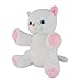Wewill Glowing Night Light Huggable Stuffed Cat Preumium Soft Stuffed Animal Toys with Colorful Flash LED Light, Nice Gift for Mother's Day, 8-Inch, White