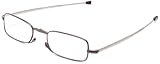 Foster Grant Men's Gideon Rectangular Reading Glasses,Black,48 mm/+ 1.5
