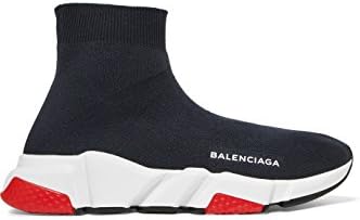 TOPSHOD Unisex Mens Womens Balenciaga Speed Trainer Sneaker Black White Red