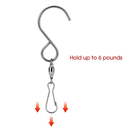 SINGARE Swivel Clip Hanging Hooks Stainless Steel for Hanging Wind