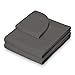 Saloniture 3-Piece Microfiber Massage Table Sheet Set - Premium Facial Bed Cover - Includes Flat and Fitted Sheets with Face Cradle Cover - Gray