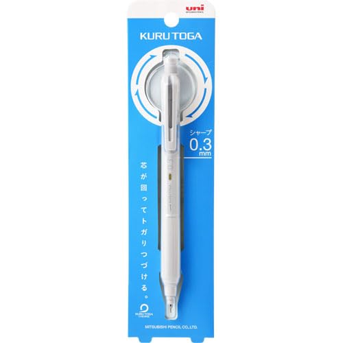 uni Kuru Toga KS Mechanical Pencil, Stationery | 0.3 mm | Light Gray [M3-KS]