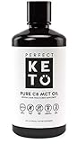 Perfect Keto Rapid Energy Pure MCT Oil: Ketogenic Coconut Oil Supplement. 100% Pure MCT Oil | Ketones Best as Ketogenic Diet Supplement (C8, 32 oz)