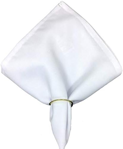 Kit 10 Guardanapo De Tecido Oxford Branco 40cmx40cm Com Argola Amazon Com Br Cozinha