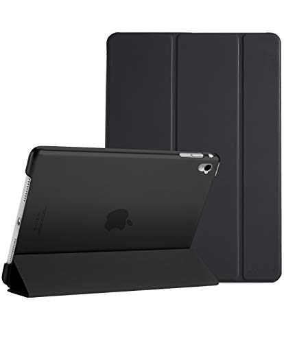 Procase iPad Pro 9.7 Case 2016 (Old Model), Ultra Slim Lightweight Stand Smart Case Shell with Translucent Frosted Back Cover for Apple iPad Pro 9.7 Inch (A1673 A1674 A1675) -Black