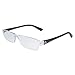 Rimless Computer Reading Glasses With Half Frame - Blue Light Blocking Lenses With Anti Reflective and Anti-Glare Coating - +200 Prescription Strength - Bonus Clear Case - by Optix 55