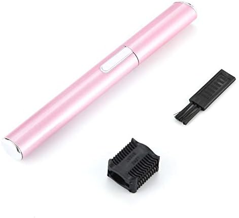 Mini Women's Portable Pink Electric Stainless Steel & Plastic Lady Shaver Legs Eyebrow Shaper Trimmer Hair Remover - Pink