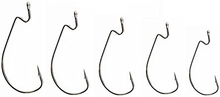F7 Fishing Offset Worm Hook 38105, 4/0, 100-Pack